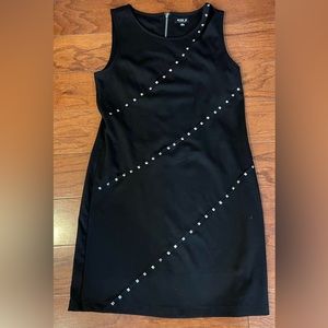 Allen B black studded dress